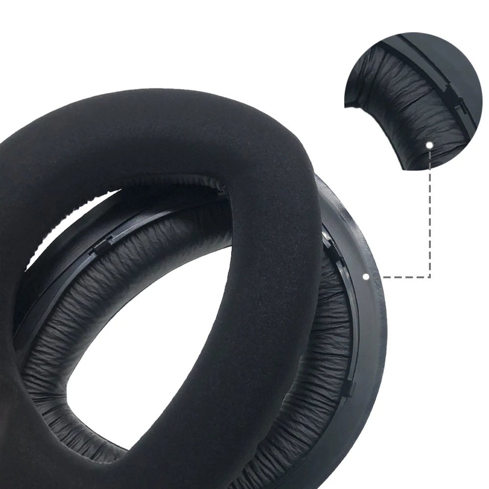 KQTFT Velvet Replacement EarPads Headband for sennheiser hd700 HD 700 Headset Universal Bumper Earmuff Cover Cushion