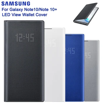

Original Samsung LED View Wallet Cover Protection Case For Galaxy Note 10 5G Note X Note10 PLUS Note10+ Sleep Function Cases