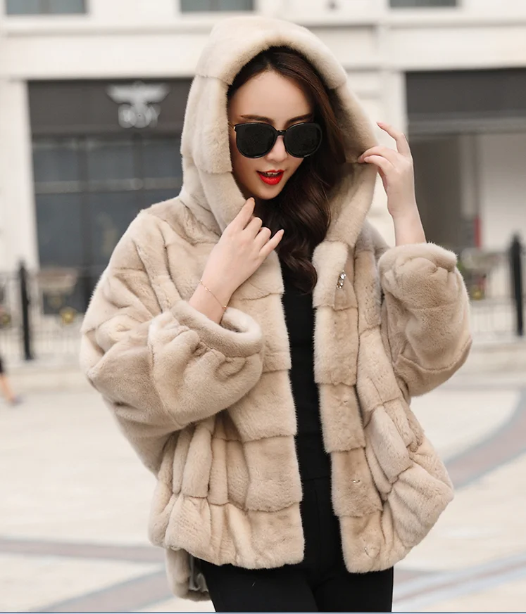 Free Shipping Genuine Mink Fur Bat Sleeved Coat Real Mink Fur Coat Lady's Mink Fur Poncho Real Fur Shawl Wholesale Retail OEM