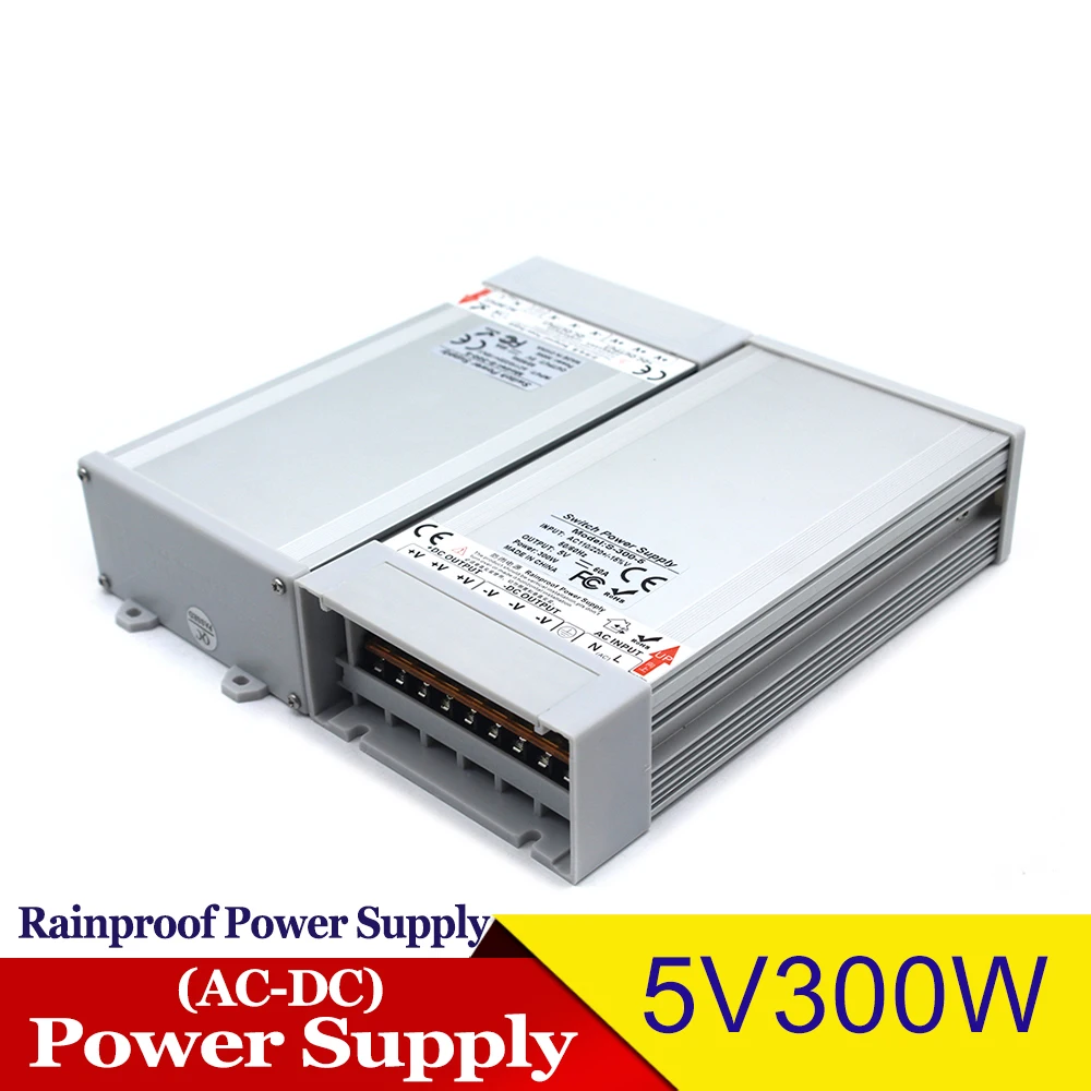 Источник питания с защитой от дождя DC5V DC12V DC24V 300 Вт 350 Вт преобразователь драйвера Outdoor открытый Адаптер питания s для ленточных модулей USB свет