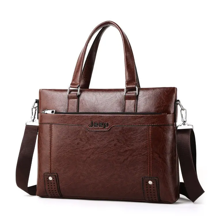 

Men's Bag 2019 New Style Pew Briefcase Handbag Casual Shoulder Bag Versatile Shoulder Bag Set Logo