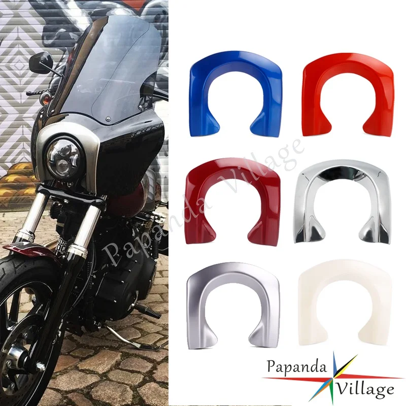 Per Harley Dyna Street Bob Fxdxt Fxdwg Carenatura Anteriore Moto 6 Colori Lunetta Trim Maschera Faro Decorazione Surround Trim