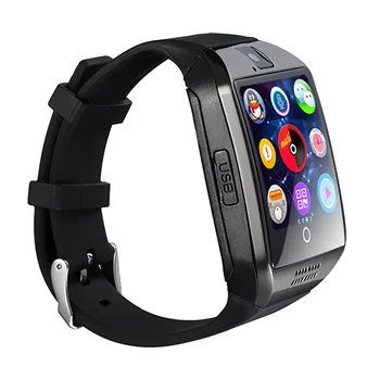 

Q18 Smart Wrist Watch USB Charging Smartwatch Phone with Camera TF/SIM Card Slot GSM Anti-lost for Android (Grey)