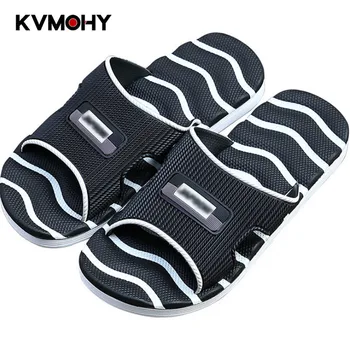 

Men Shoes Flip Flops Fashion High Quality Beach Shoes Non-slip Stripe Male Slippers Comfortable Casual Mens House Slippers
