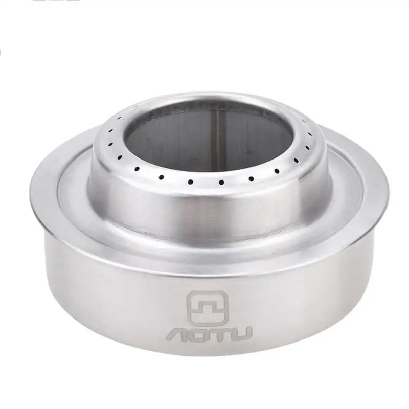 

AOTU Mini Portable Solid Liquid Alcohol Stove Furnace for Outdoor Hiking Camping Windproof Gas Stove Picnic Cooker Cookware