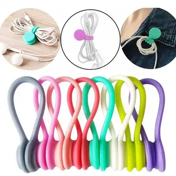 

Silicone Magnetic Portable Cable Winder Earphone Hub Cord Holder Wire Organizer