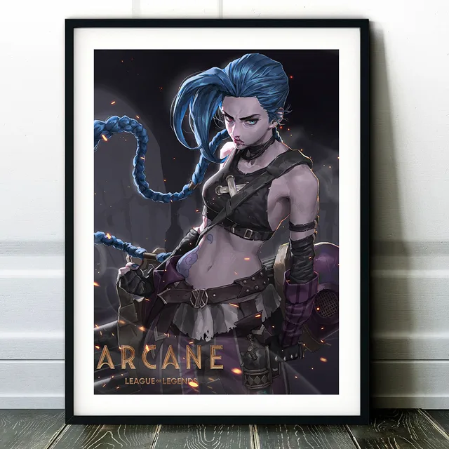 League of Legends Arcane TV Series Popular Game Poster Canvas Painting Living Room Bedroom Game Lovers