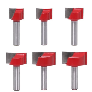 

8Mm Shank Clear Bottom Knife Cnc Solid Woodworking Router Bit Trimmer Wood Milling Cutter Slotting Knife 6Pcs/Lot