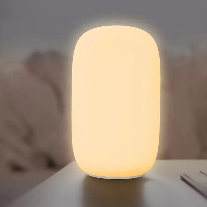 Xiaomi Mijia Qualitell лампа сна перезаряжаемая мягкий силиконовый декомпрессионный таймер выключения красный светильник и теплый желтый светильник