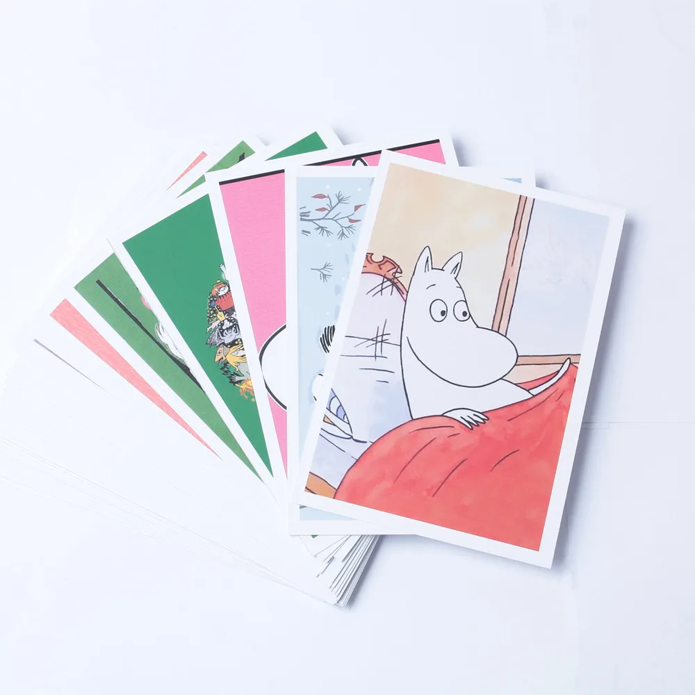 

Moomin MUUMI care cartoon collection post card writer paper card 40 pieces cartoon card cute hippo little my out of print card