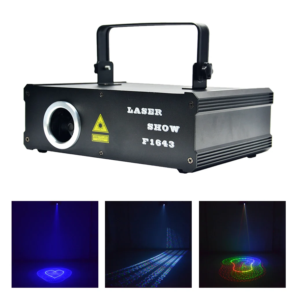 Красочный лазер AUCD 0 5 Вт RGB в 1 сканер анимации 2D 3D калейдоскоп луч DMX диско