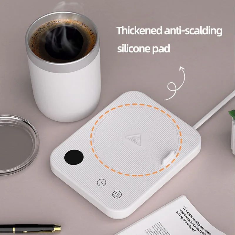 220V Coffee Mug Warmer Cup Heater 3 Gear Temperatures Beverage Cup Warmer Heating Coasters Plate Pad for Cocoa Tea Water Milk 3