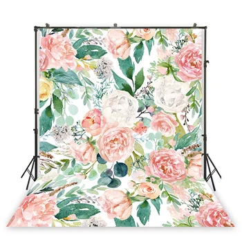 

HUAYI oil painting background fresh flowers backdrop photography studio photo background portrait back ground XT-6997