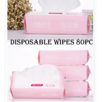

80pc Disposable Facial Clean Non-woven Fabric Cotton Cosmetic Towel Tissue Textured Facial Tissue Wipes Paper Home Drop Shipping
