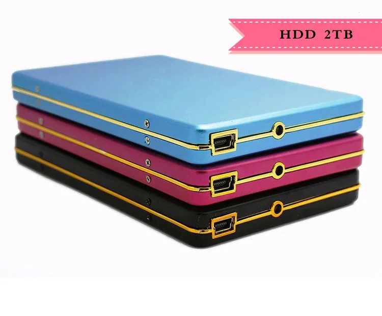 

2019 HDD 2TB Metal Case USB 2.0 Laptop Mobile Hard Drive 1tb External Hard Drives 2000G Monitoring externo Storage Free shipping