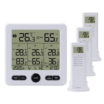 

2 In 1 Office Bedroom LCD Display Backlight Wireless Digital Hygrometer Thermometer Multifunction Humidity Meter Indoor Outdoor