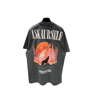 

New ASKYURSELF T-shirt High Quality Vintage ASKYURSELF T-shirts Summer Spring Hip-Hop Top Tee