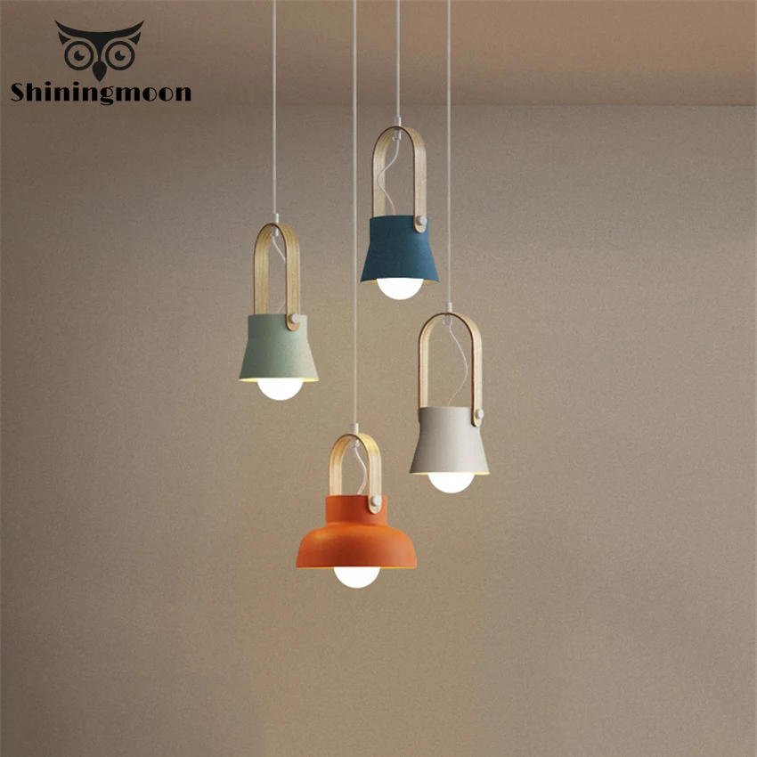  Nordic Loft LED Iron Pendant Light Modern Bedroom Simple Hanging Lamp for Dining Room Home Lighting - 4000161036976