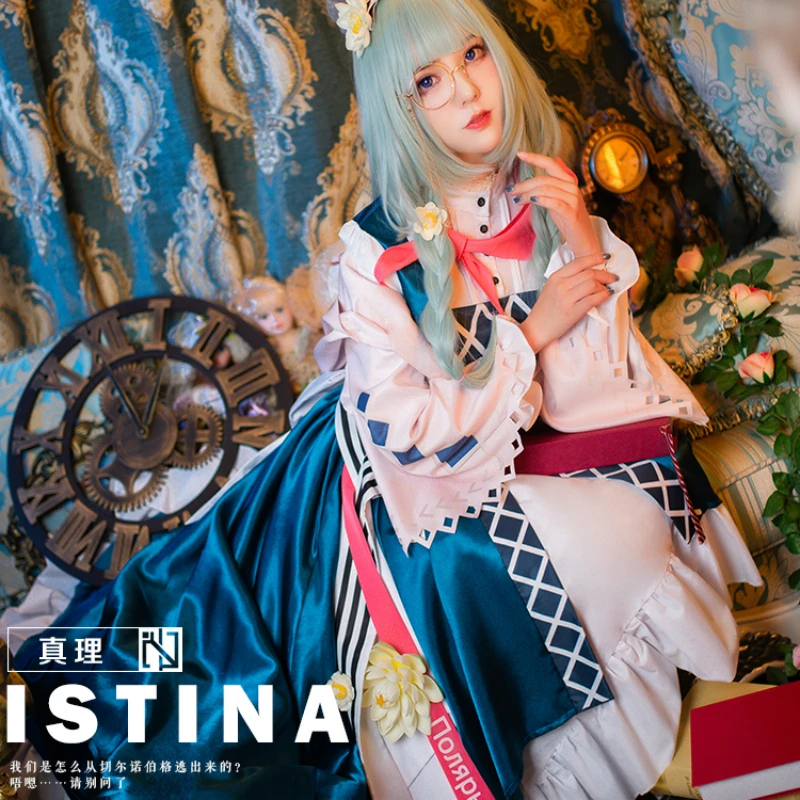 

Game Arknights Specter Cosplay Costume New Series Rhodes Kitchen Rhodes Island Istina Dress Set Halloween Carnival Women