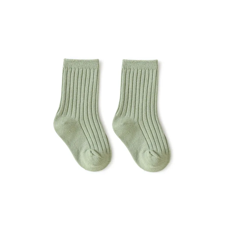 5PCS/Lot Baby Girl Socks Newborn bebe Kids Infantil Clothes Cotton Anklet Feetwear Solid Colorful Children Toddler Sock 0-8T