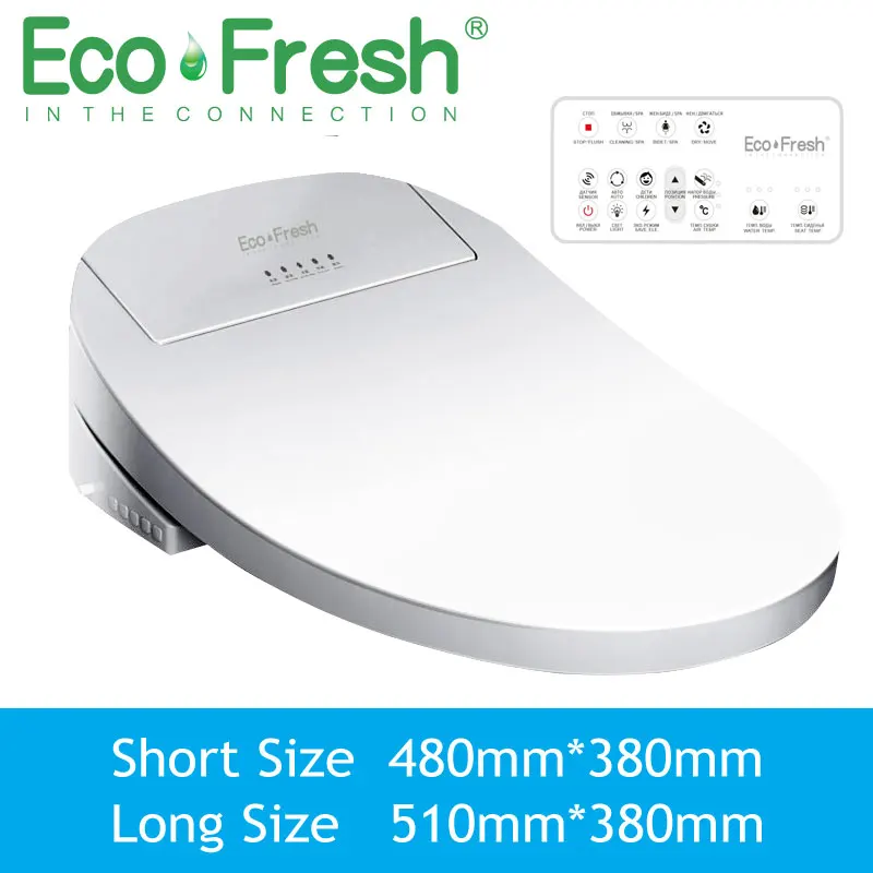 EcoFresh Smart toilet seat Electric Bidet cover intelligent bidet heat clean dry Massage care child woman old