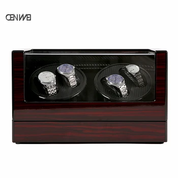 

Rotator Watch Winder Box for 4 Automatic MECHANICAL Watches Retro Wooden Case Holder Watch Accessories Wood Box Storage Display