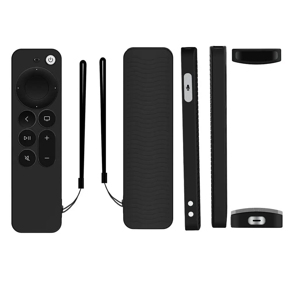 New Remote Slicone Cover Case For Apple TV 4K 2021 Remote Control Covers Case Soft Silicone Waterproof Protective Skin Case 2
