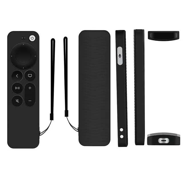 New Remote Slicone Cover Case For Apple TV 4K 2021 Remote Control Covers Case Soft Silicone Waterproof Protective Skin Case 2