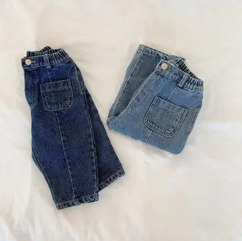 

2020 New Girls Boys Denim Pants Spring Fashion Kids Jean Pants 1-7T PP654