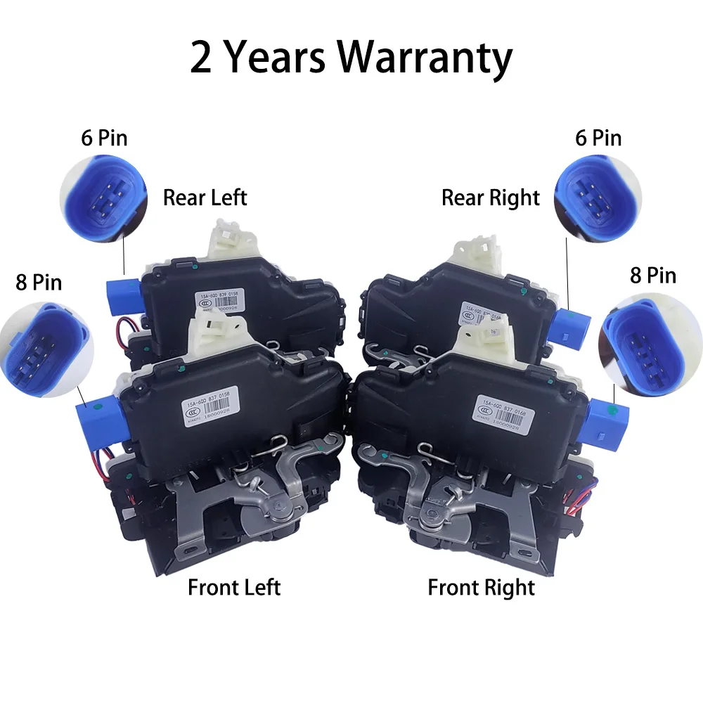 Door Lock Actuator Front Right For Skoda Fabia Roomster Polo