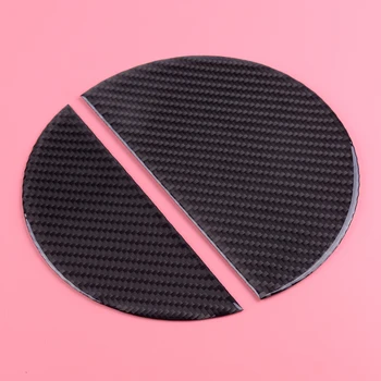 

CITALL 2Pcs Carbon Fiber Style Car Auto Gas Oil Fuel Tank Cover Cap Trim Fit For Ford Mustang 2015 2016 2017 2018 2019