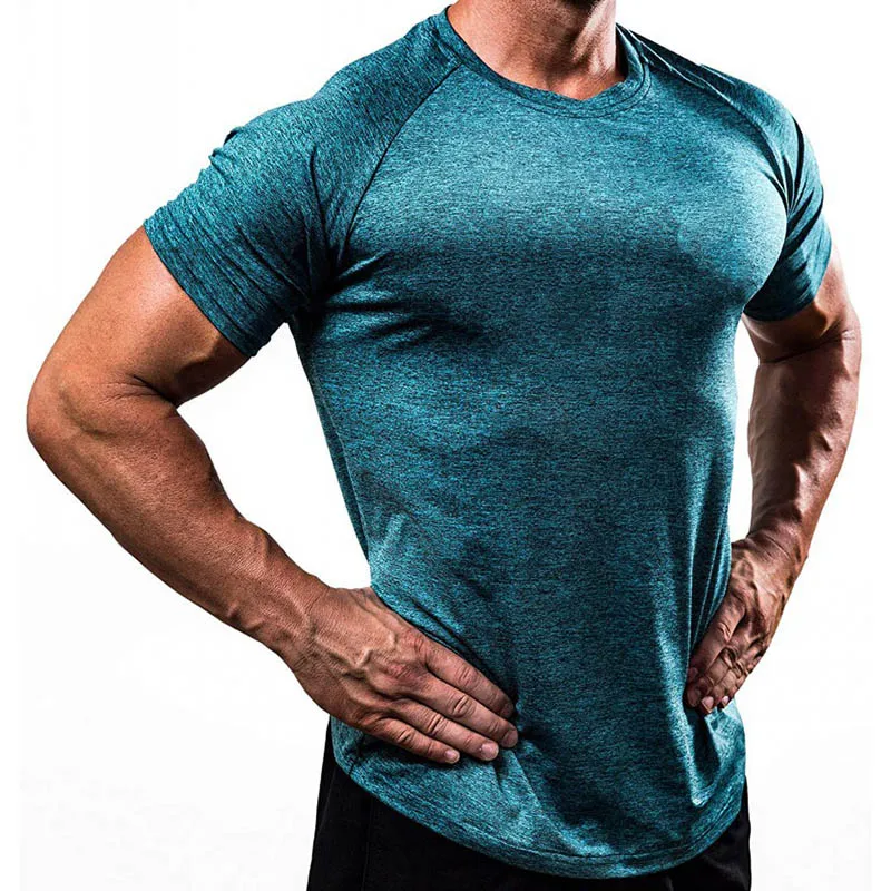 

2019 Compression Sport Shirt Men Quick Dry Running T-Shirts Gym Training T Shirt Men Fitness Top Muscle Tee Shirt Soccer Jersey