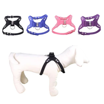

Cat Harness Bling Rhinestone Pet Kitten Harness Velvet & Leather Leash for Small Cat Kitten Leash Pet Accessories