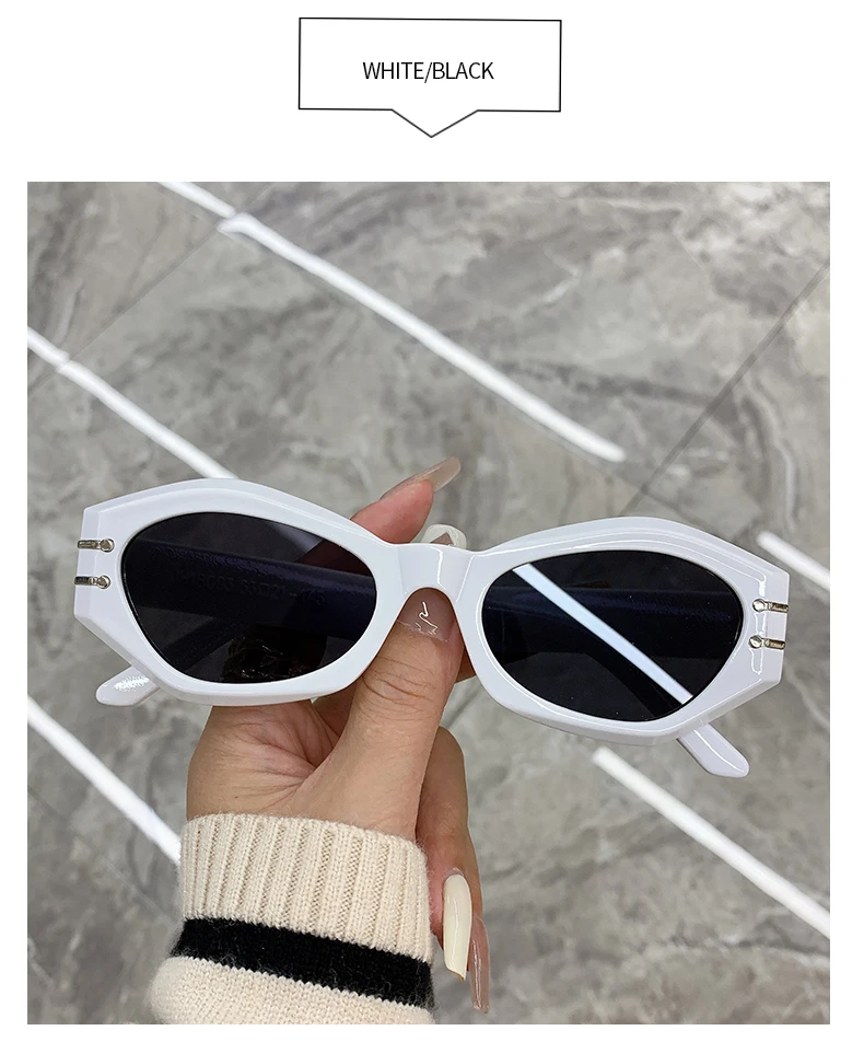 KAMMPT Cateye Vintage Sunglasses For Women Retro Fashion Cat Eye Sun Glasses Anti-UV Travel Fishing Eyewear Oculos De Sol UV400 cute sunglasses