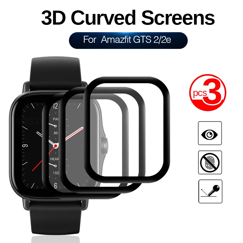 

3D Full Screen Protector On The For Xiaomi Mi Huami Amazfit GTS 2 2e GTS2 Mini GTS2e Band 5 Smartwatch Protective Film Not Glass