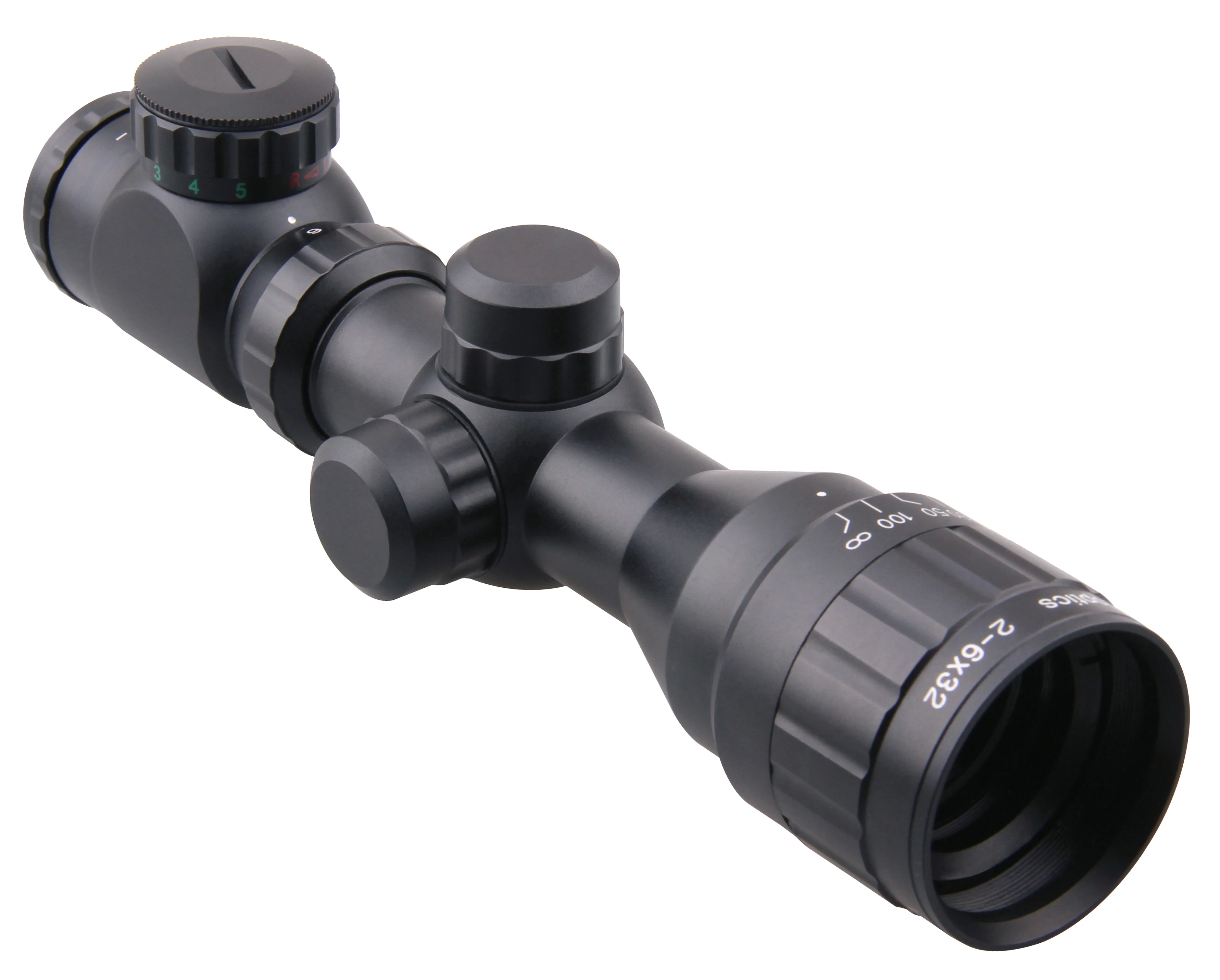 Victoptics 2-6x32 AOE 1/" Регулировка пальца 25,4 мм монотрубный дальномер Сетка w/солнцезащитный и откидной крышки дешевый прицел