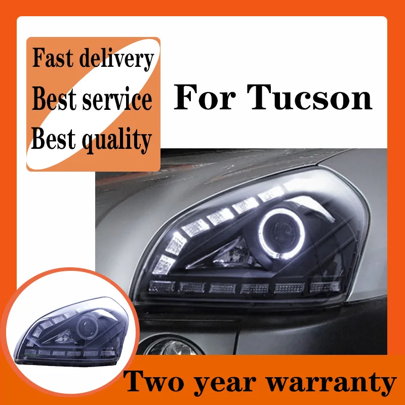 

Car stying For Hyundai Tucson headlights 2005-2012 LED Tucson headlight Daytime Running Light LED Turn Signal car lights