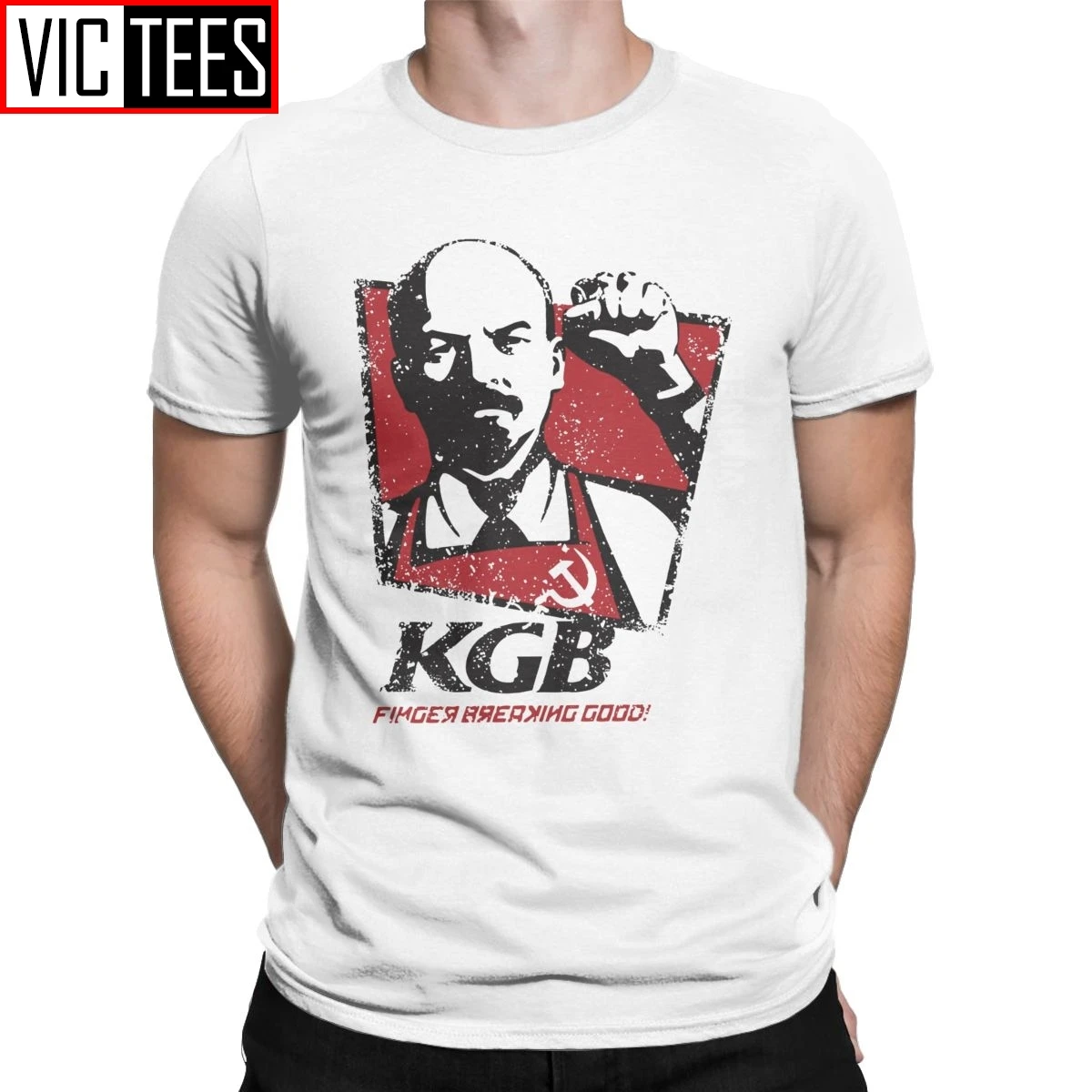Camiseta de la KGB Lenin de la Unión Soviética para hombre, Camisa de  algodón puro, Polo comunista, URSS, Pokemon, compañeros de Rusia
