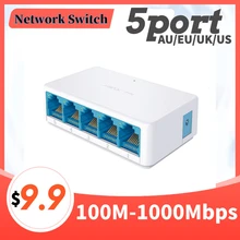 5 портов высокоскоростной гигабитный мини сетевой коммутатор RJ45 1000 Мбит/с быстрый Ethernet сетевой коммутатор концентратор разветвитель