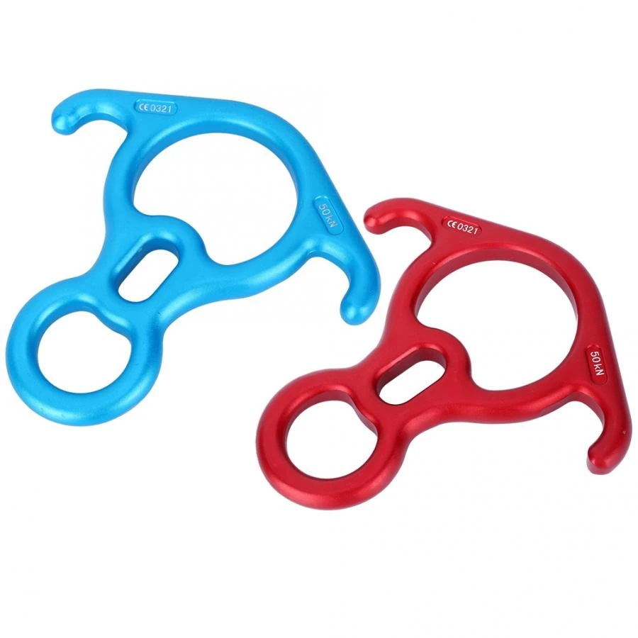 Growcolor Outdoor Climbing Rescue 50KN Ochsenhorn Ring Karabiner High Strength Descender Growcolor Outdoor Climbing Rescue 50KN Ochsenhorn Ring Karabiner High Strength Descender