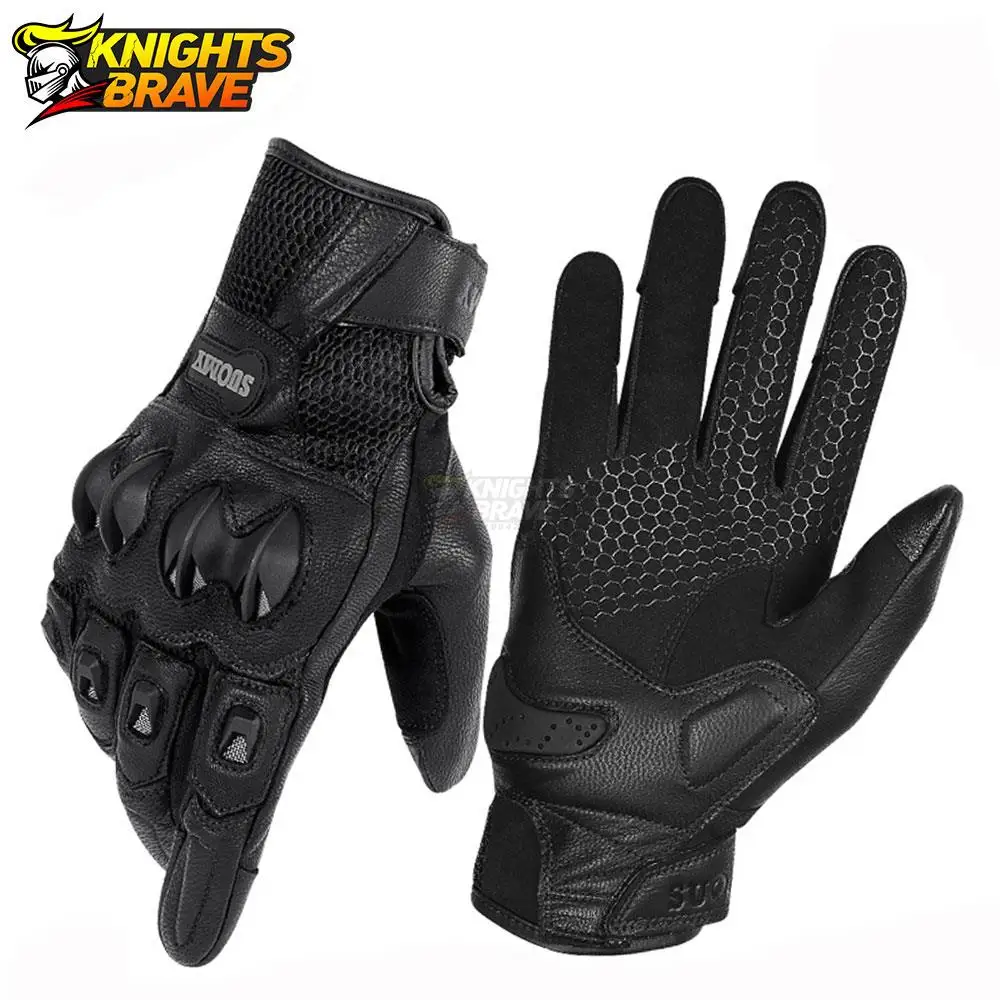 

VEMAR Waterproof Motorcycle Gloves Breathable Leather Guantes Moto Anti-fall Touch Screen Luva Motociclista Men Motocross Gloves