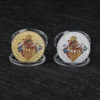 

1pcs/2pcs 2021 New Year Gold Coin Twelve Zodiac Ox Commemorative Coins Gift