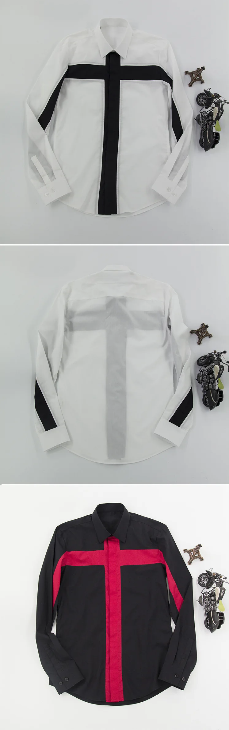 Брендовая мужская рубашка с крестиком,, модная, длинный рукав, Chemise homme, тонкая, повседневная, деловая, Мужская одежда, рубашки, плюс размер, одежда для мужчин