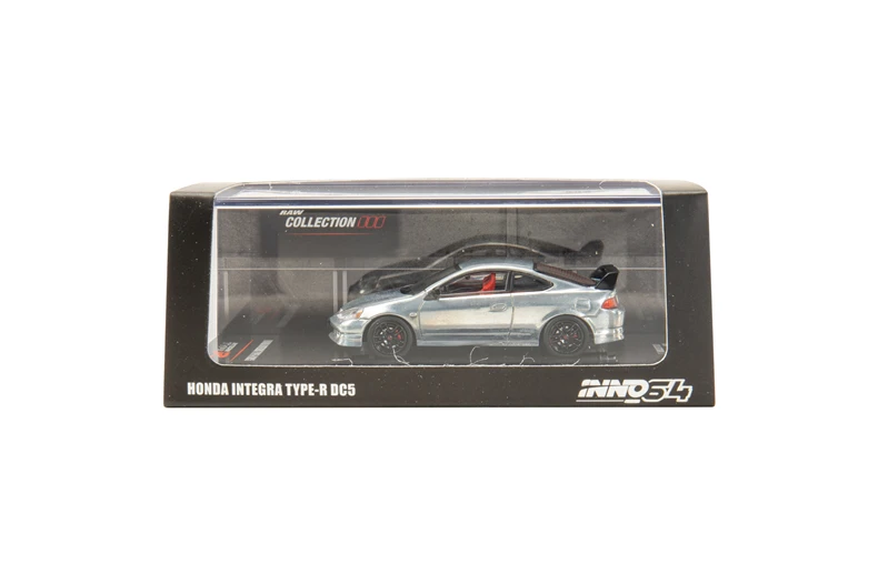 INNO64 1: 64 Honda Intergra Тип R DC5 RAW Оригинальная версия серебряный литой модельный автомобиль