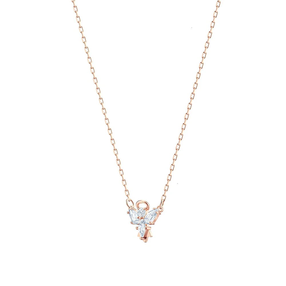 Swa pop new magic joint angel form crystal pink gold jewelry present best romantic lovers present - Цвет: 11