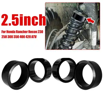 

4PCS 2.5" Aluminum Alloy Lift Spacer Kit ATV Spring Interval Level For Honda Rancher Recon 230 250 300 350 400 420