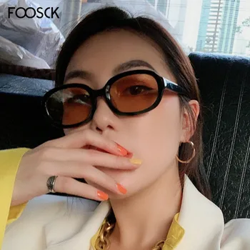 

FOOSCK 2020 Fashion New Classic Women Sunglasses Vintage Luxury Brand Designer Cat Eye Sun Glasses UV400 for Female