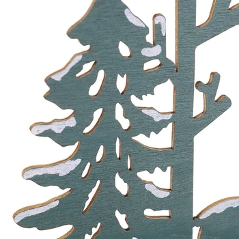 

2pcs/set Elk Xmas Trcee Pendants Wooden Christmas Ornaments DIY Home Garde Party Supplies Decorative Supplies Tool