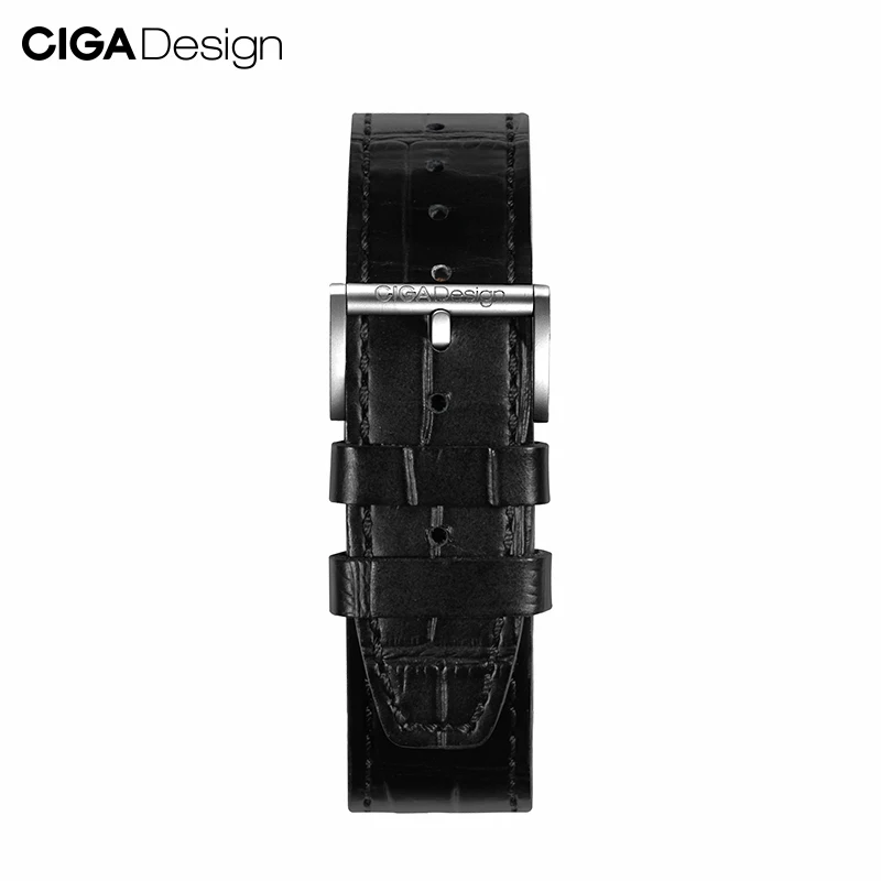 CIGA Design Z Series luxury Titanium Case Skeleton Mens Automatic Mechanical Watches with Extra Leather Strap