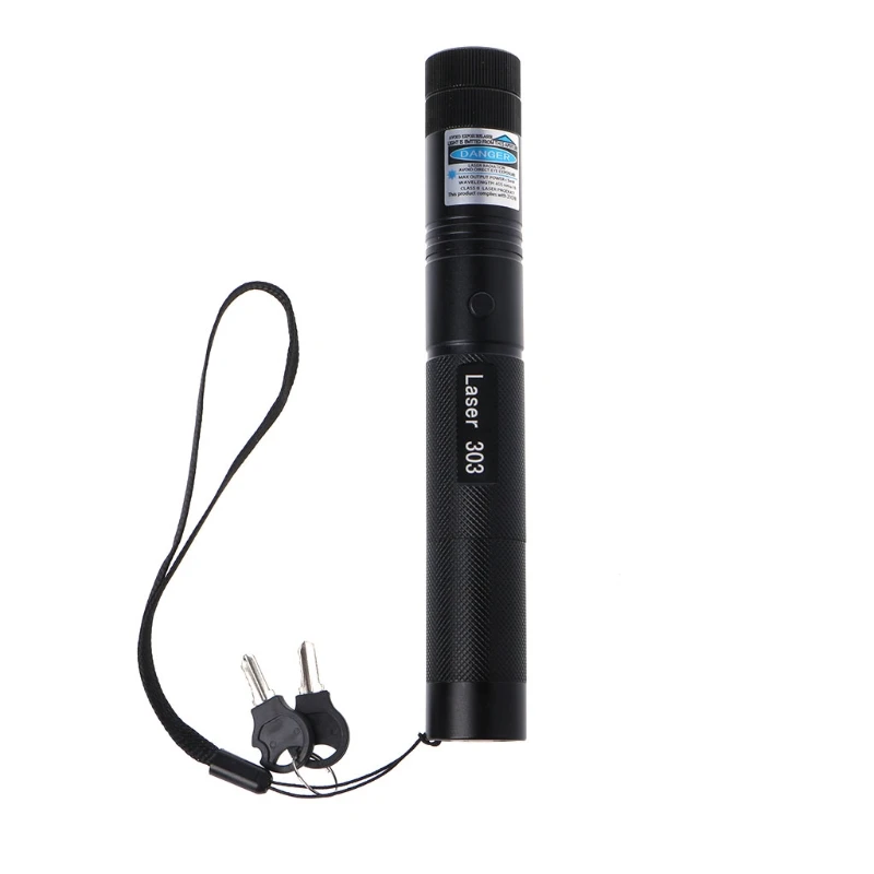 

532nm 303 Red/Purple Light Laser Pointer Pen Adjustable Focus Visible Beam 5mw